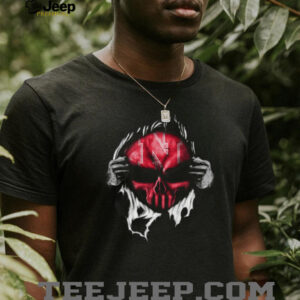 Nebraska Cornhuskers Punisher Skull T Shirt