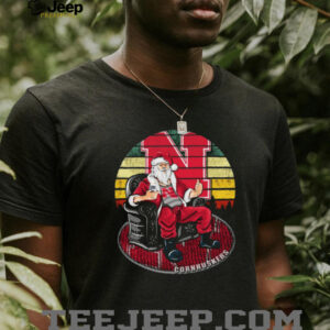 Nebraska Cornhuskers Santa Ball Graphic Christmas T Shirt