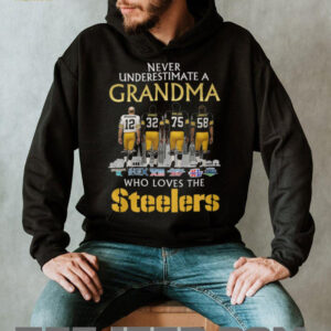 Never Underestimate A Grandma Who Loves The Pittsburgh Steelers Legends Signatures T Shirt