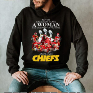 Never Underestimate A Woman Who Understands Football And Loves Chiefs T Shirt Never Underestimate A Woman Who Understands Football And Loves Chiefs T Shirt
