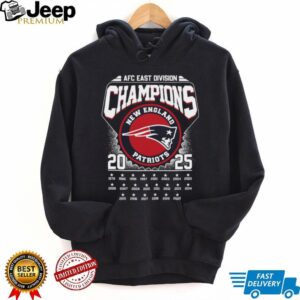New England Patriots AFC East Division Champions T Shirt New England Patriots AFC East Division Champions T Shirt