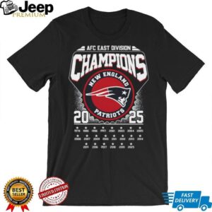New England Patriots AFC East Division Champions T Shirt