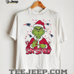 New England Patriots Grinch Christmas T Shirt, Custom Name & Number
