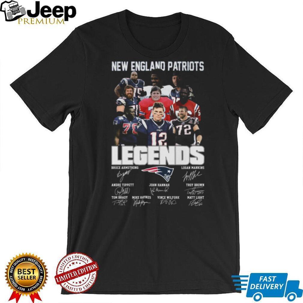New England Patriots Legends Team Signatures T Shirt New England Patriots Legends Team Signatures T Shirt