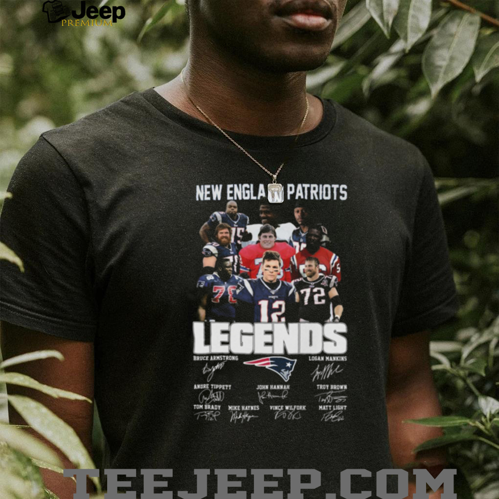 New England Patriots Legends Team Signatures T Shirt New England Patriots Legends Team Signatures T Shirt