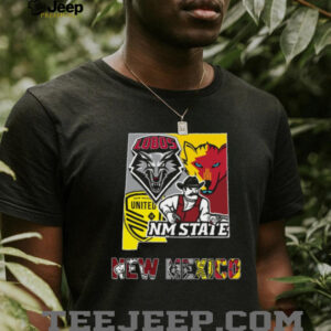 New Mexico United Lobos State Pride T Shirt New Mexico United Lobos State Pride T Shirt