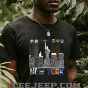 New York City Sports Legends Skyline T Shirt New York City Sports Legends Skyline T Shirt