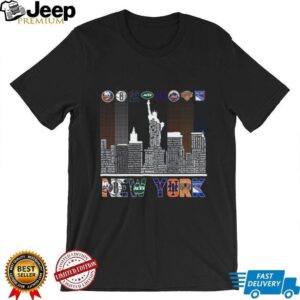 New York City Sports Legends Skyline T Shirt