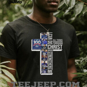 New York Giants I Can Do All Things Through Christ Player Graphic T Shirt
