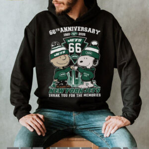 New York Jets 66th Anniversary Snoopy & Charlie Brown Sweatshirt