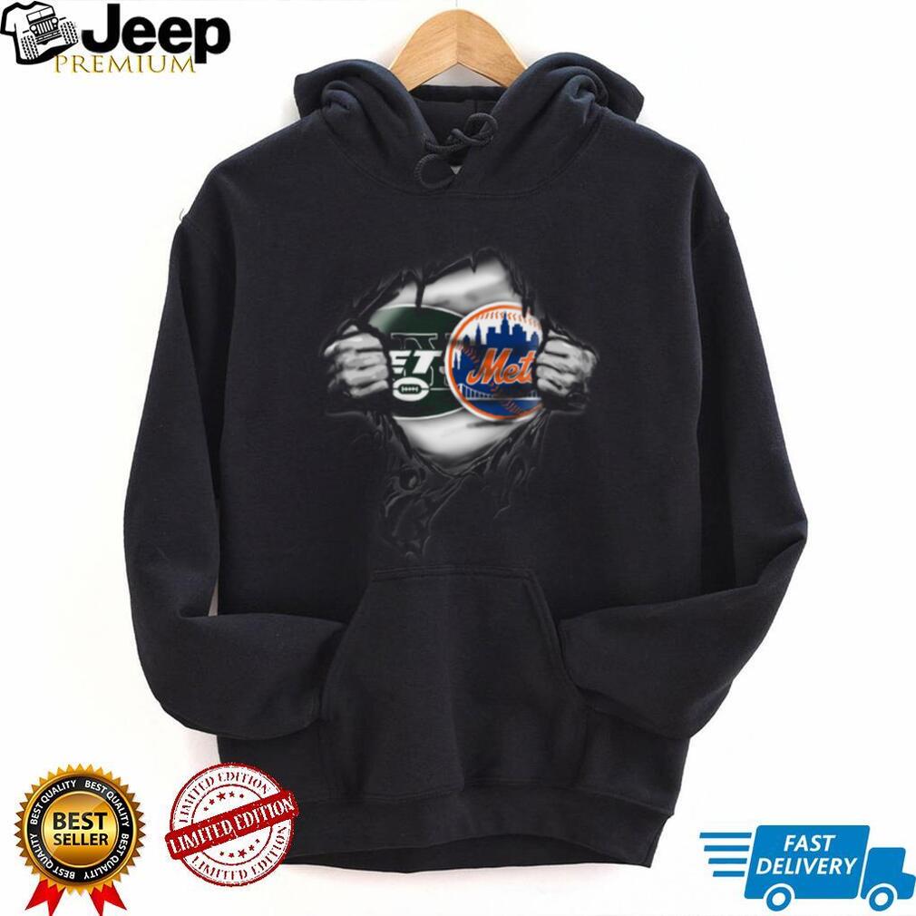 New York Jets and Mets Mashup T Shirt New York Jets and Mets Mashup T Shirt