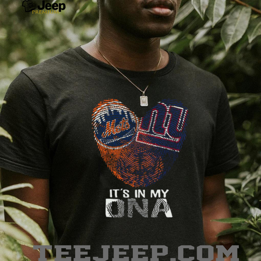 New York Mets It’s In My DNA Heart Fingerprint T Shirt New York Mets It’s In My DNA Heart Fingerprint T Shirt