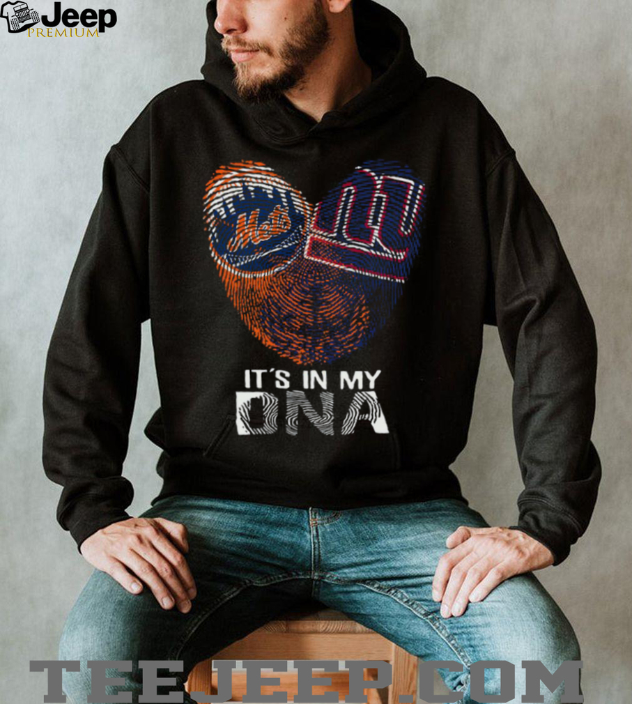 New York Mets It’s In My DNA Heart Fingerprint T Shirt New York Mets It’s In My DNA Heart Fingerprint T Shirt