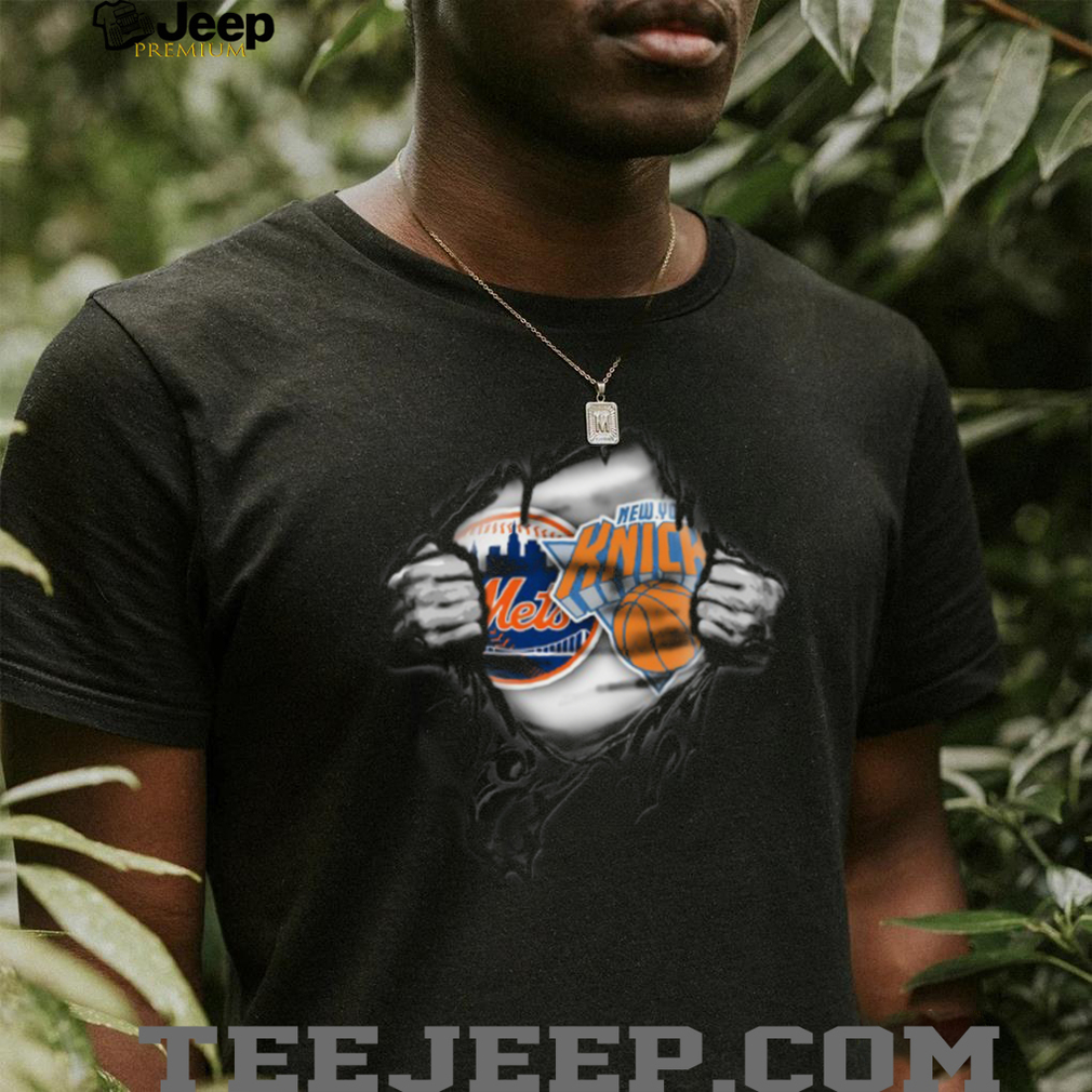 New York Mets & Knicks Dual Logo T Shirt New York Mets & Knicks Dual Logo T Shirt