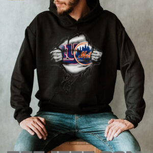 New York Mets Ripped Logo T Shirt