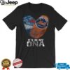 Ripped Effect Mets and Islanders Crossover T Shirt Ripped Effect Mets and Islanders Crossover T Shirt
