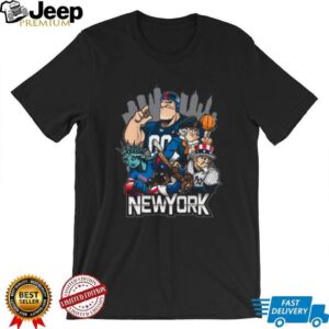 New York Sports Mascots Unite T Shirt