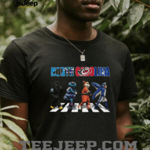 North Carolina Sports Mascots Abbey Road Parody T Shirt