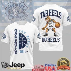 North Carolina Tar Heels Basketball Mascot T Shirt North Carolina Tar Heels Basketball Mascot T Shirt