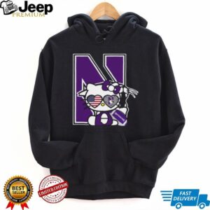 Northwestern University Wildcats Hello Kitty Graphic Tee