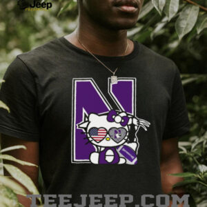 Northwestern University Wildcats Hello Kitty Graphic Tee
