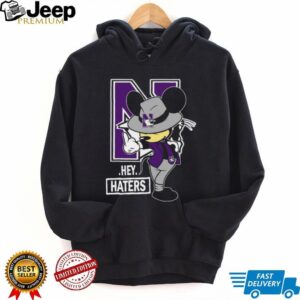 Northwestern Wildcats Hey Haters Cartoon T Shirt
