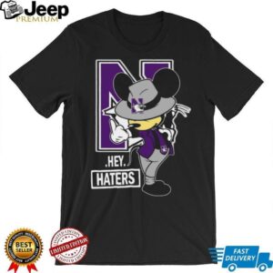 Northwestern Wildcats Hey Haters Cartoon T Shirt
