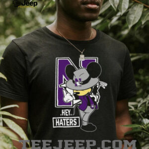 Northwestern Wildcats Hey Haters Cartoon T Shirt