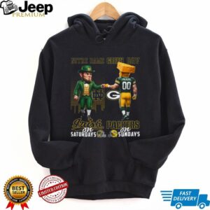 Notre Dame & Green Bay Packers Weekend Warrior T Shirt Notre Dame & Green Bay Packers Weekend Warrior T Shirt