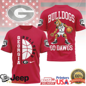 Official Georgia Bulldogs Go Dawgs Basketball Tee