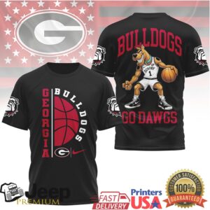 Official Georgia Bulldogs Go Dawgs Basketball Tee
