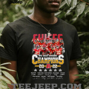Official Kansas City Chiefs AFC West 2022 Champions T Shirt