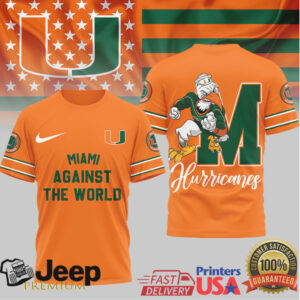 Official Miami Hurricanes Miami Against The World T Shirt