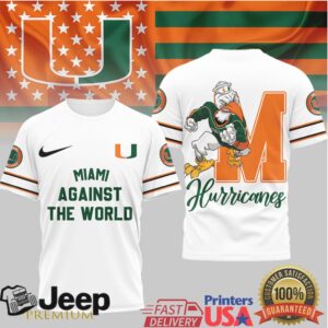 Official Miami Hurricanes Miami Against The World T Shirt