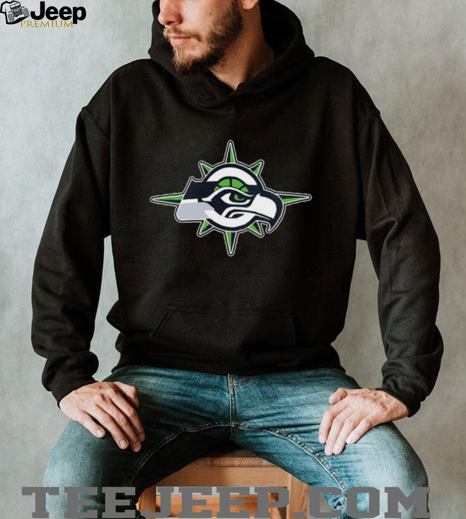 Official NFL Seattle Seahawks Navy Primary Logo T Shirt Official NFL Seattle Seahawks Navy Primary Logo T Shirt