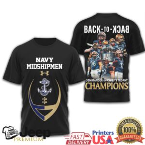 Official Navy Football Back to A8 Champions Tee