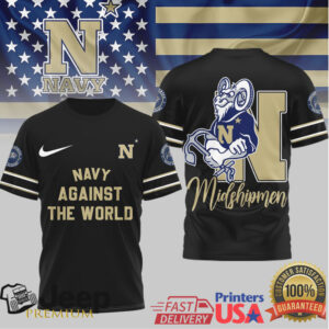 Official Navy Midshipmen NAVY AGAINST THE WORLD T Shirt