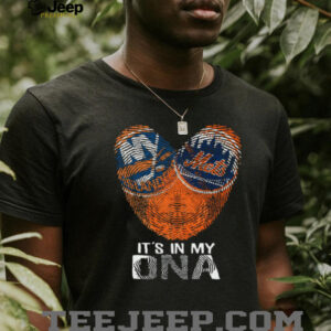 Official New York Mets It's in My DNA Fingerprint T Shirt