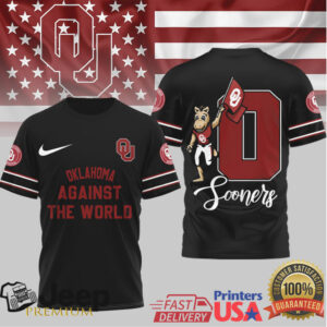 Official Oklahoma Sooners Multi Color Graphic Tee