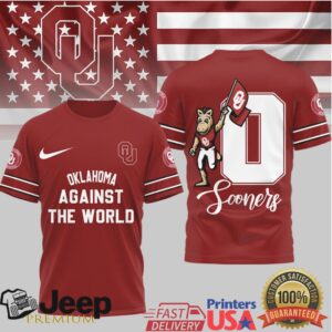 Official Oklahoma Sooners Multi Color Graphic Tee