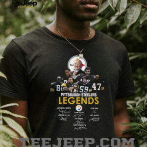 Official Pittsburgh Steelers HOF Player Signature T Shirt