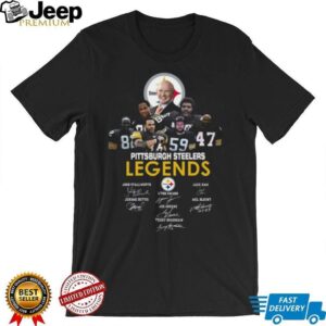 Official Pittsburgh Steelers HOF Player Signature T Shirt
