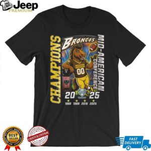 Official Western Michigan Broncos 2025 MAC Champions T Shirt