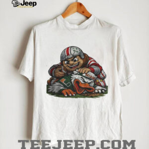 Ohio State Buckeyes KO Miami Hurricanes Playoffs Retro Rivalries Football Artwork shirt