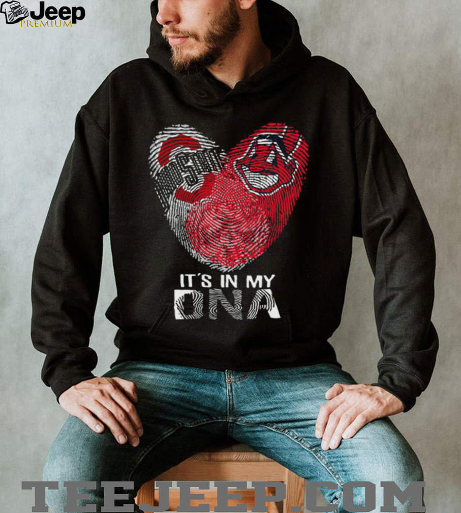 Ohio State Buckeyes and Cleveland Indians It’s In My DNA T Shirt Ohio State Buckeyes and Cleveland Indians It’s In My DNA T Shirt