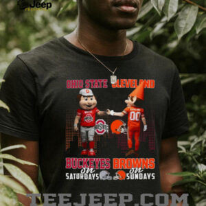 Ohio State Buckeyes on Saturdays & Cleveland Browns on Sundays T Shirt