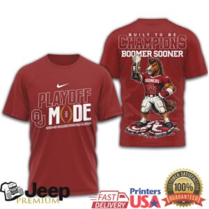 Oklahoma Sooners 2025 26 Playoff Mode T Shirt Oklahoma Sooners 2025 26 Playoff Mode T Shirt