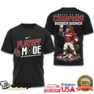 Oklahoma Sooners 2025 26 Playoff Mode T Shirt