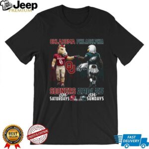 Oklahoma Sooners & Philadelphia Eagles Saturdays & Sundays T Shirt