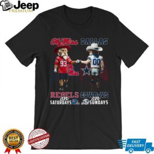Ole Miss Rebels & Dallas Cowboys Weekends T Shirt
